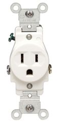 Leviton  15 amps 125 volt White  Outlet  5-15R  1 pk 