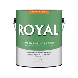 Royal Semi-Gloss High Hiding White Paint Exterior 1 gal