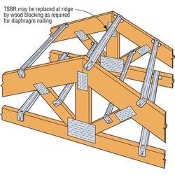 Simpson Strong-Tie 17.5 in. H X 1.25 in. W 22 Ga. Steel Truss Spacer