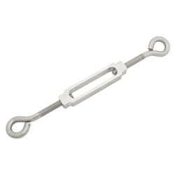 Hampton Zinc-Plated Stainless Steel 0.327 in. D Turnbuckle 350 lb 8 in. L