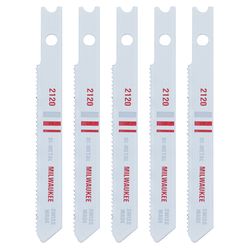 Milwaukee 2-3/4 in. Bi-Metal U-Shank Metal cutting Jig Saw Blade 18 TPI 5 pk