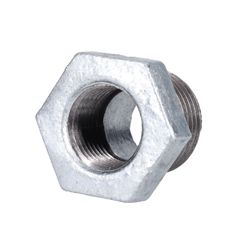 STZ Industries 1/2 in. MIP each X 3/8 in. D FIP Galvanized Malleable Iron Hex Bushing