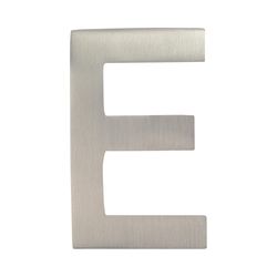 Architectural Mailboxes 4 in. Silver Brass Screw-On Letter E 1 pc