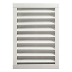 Master Flow 12 in. W X 18 in. L White Aluminum Wall Louver