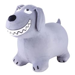 iPlay iLearn Bouncy Pals Ride-On Toy Gray/White 2 pc