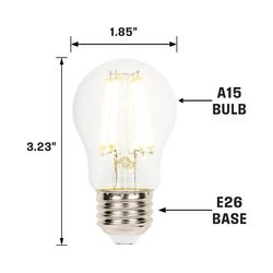 Westinghouse A15 E26 (Medium) Filament LED Bulb Warm White 75 Watt Equivalence 1 pk