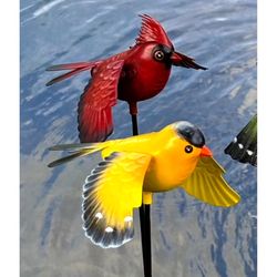 Marshall Home and Garden Assorted Metal 19 in. H X 8 in. W Flapping Birds Outdoor Garden Stake
