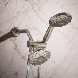 Kohler Rosewood Vibrant Brushed Nickel Stainless Steel 6 settings Showerhead Combo 1.75 gpm