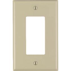 Leviton Ivory 1 gang Nylon Decorator Wall Plate 1 pk