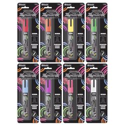 Bazic Products Assorted Bullet and Chisel Tip Chalk Marker 8 pk