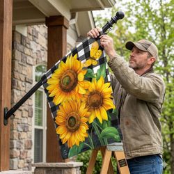 Briarwood Lane 57 in. L Metal Flag Pole