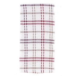 Ritz Royale Mocha Cotton Check Kitchen Towel 1 pk