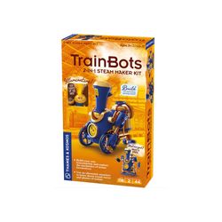 Thames & Kosmos Train Bots 2-1 Steam Maker Kit Blue 116 pc
