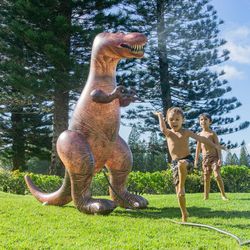 PoolCandy Brown PVC Inflatable T-Rex Sprinkler
