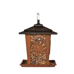 Perky-Pet Wild Bird 3 lb Plastic Sun and Star Bird Feeder 4 ports