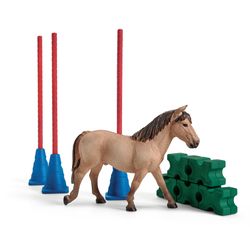 Schleich Farm World Pony Slalom Toy Multicolored
