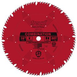 Freud 16 in. D X 1 in. Combination TiCo Hi-Density Carbide Combination Saw Blade 80 teeth 1 pk