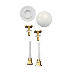Keeney Toilet Bolts and Caps White Plastic