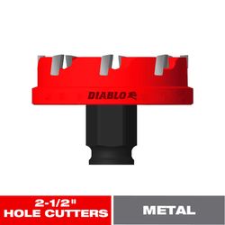 Diablo Steel Demon 2-1/2 in. Carbide Tipped 1/4 in. L Hole Cutter