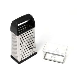 Good Cook Silver/Black Stainless Steel Grater