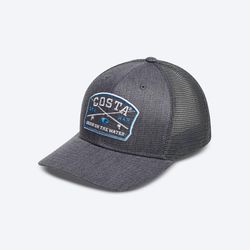 Costa Spinners Trucker Hat Black Heather L/XL