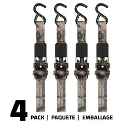 RPS Outdoors 1 in. W X 8 ft. L Ratchet Strap 300 lb 4 pk