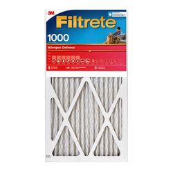 Filtrete Allergen Defense 14 in. W X 30 in. H X 1 in. 1000 MPR Pleated Air Filter 1 pk