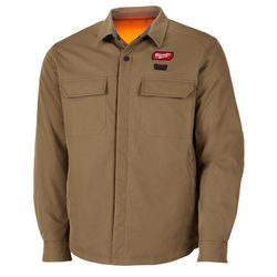 Milwaukee M Long Sleeve Men's Work Jacket Khaki