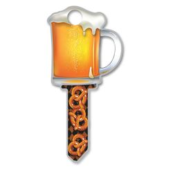 Lucky Line Key Shapes Beer Mug House Key Blank 68 Single For Schlage Locks Multicolored