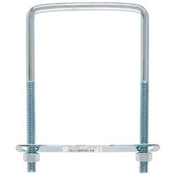 Hampton 3/8 in. X 4 in. W X 6 in. L Coarse Zinc-Plated Steel Square Bend U Bolt