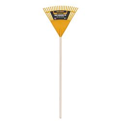 True Temper 55.75 in. 20 Tine Poly Kids Rake Wood Handle