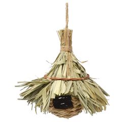 Songbird Essentials 19 in. H X 5 in. W X 5 in. L Natural Fiber Bird House