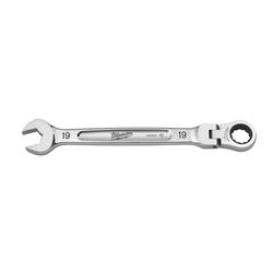 Milwaukee MAXBITE 19 mm X 19 mm 12 Point Metric Flex Head Combination Wrench 1.65 in. L 1 pc