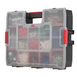 CRAFTSMAN 14.8 in. W X 2.71 in. H X 11.5 in. D Storage Organizer Plastic 14 compartments Black/Red