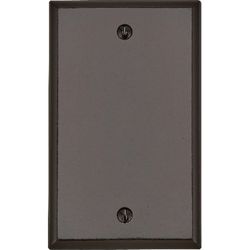 Leviton Brown 1 gang Thermoset Plastic Blank Wall Plate 1 pk