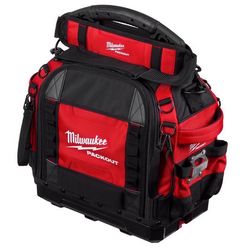 Milwaukee Packout 10 in. W X 19.75 in. H Ballistic 15 Structured Tool Bag 65 pocket Black/Red 1 pc