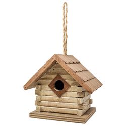 Backyard Essentials 12.99 in. H X 4.92 in. W X 5.91 in. L Wood Bird House