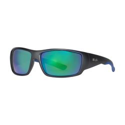 Huk Spearpoint Sunglasses Unisex Matte Black Frame Green Lens Polarized