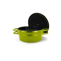 All American 1930 Cast Aluminum Dutch Oven 7.75 qt Green