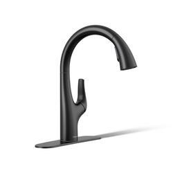 Sterling Tena One Handle Matte Black Pull-Down Kitchen Faucet