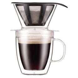 Bodum Pour Over 12 oz Clear Manual Drip Coffee Maker