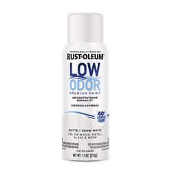 Rust-Oleum Low Odor Matte Snow White Spray Paint 11 oz