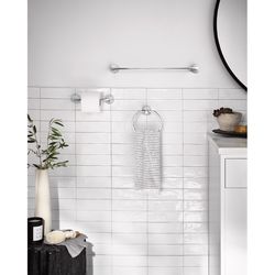 Moen Lindor Chrome Silver Zinc Towel Bar Set
