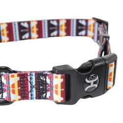 Hooey Nomad Multicolored Totem Polyester Dog Collar Large