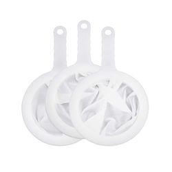 HIC Kitchen White Nylon/Plastic Mesh Strainer