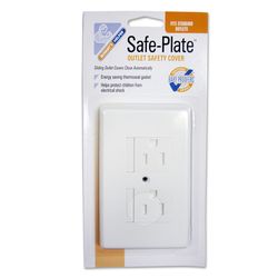 Mommy's Helper Safe Plate White Plastic Outlet Cover 1 pk