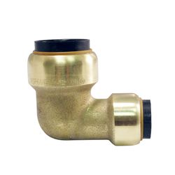 Apollo Tectite Push to Connect 3/4 in. PTC in to X 1/2 in. D PTC Brass 90 Degree Elbow
