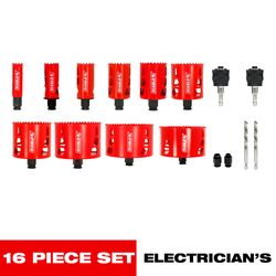Diablo Bi-Metal Electrician Hole Saw Set Arbor Included