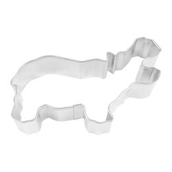 R&M International Corp 3 in. W X 5 in. L Hippo Cookie Cutter Silver 1 pc