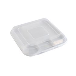 Nordic Ware White Plastic Divided Tray w/Lid 1 pk